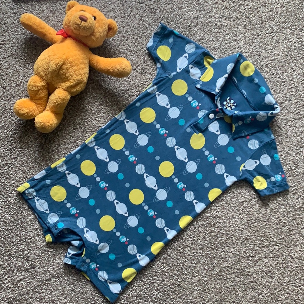 Kickee Pants collared one piece! 🪐